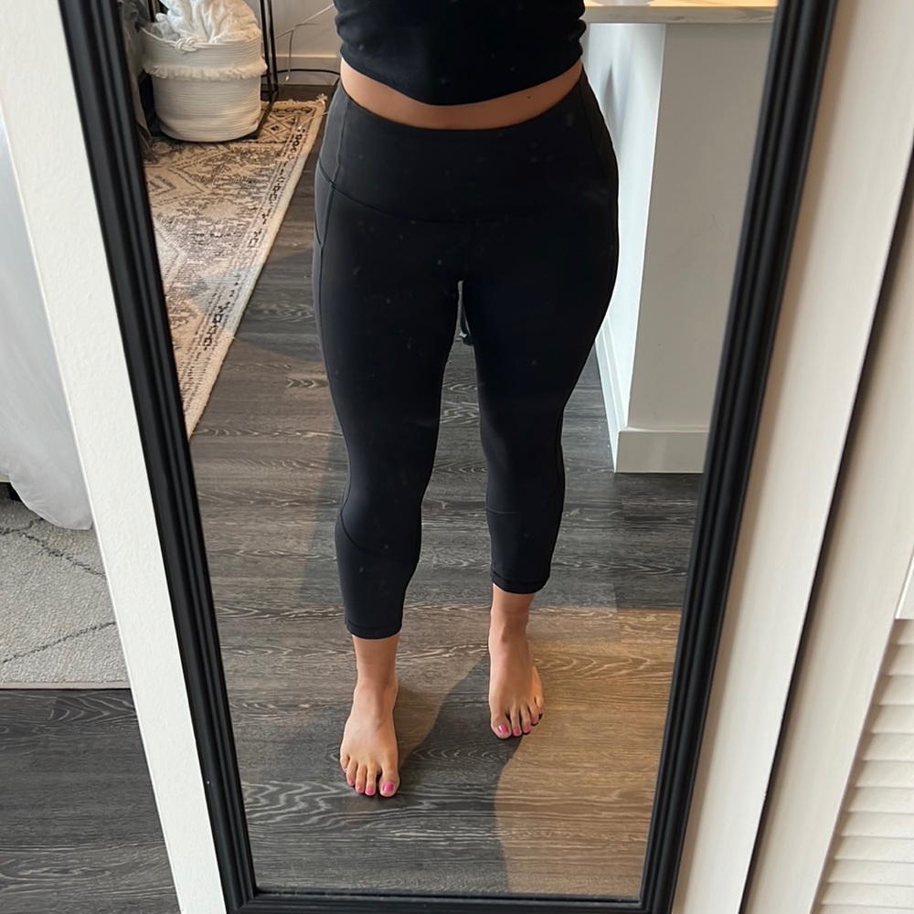 Lululemon leggings with mesh detailing